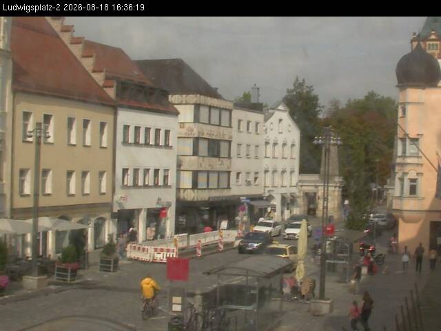 Archiv Foto Webcam Straubing Ludwigsplatz - Blick nach Osten