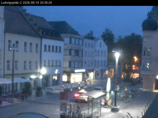 Archiv Foto Webcam Straubing Ludwigsplatz - Blick nach Osten