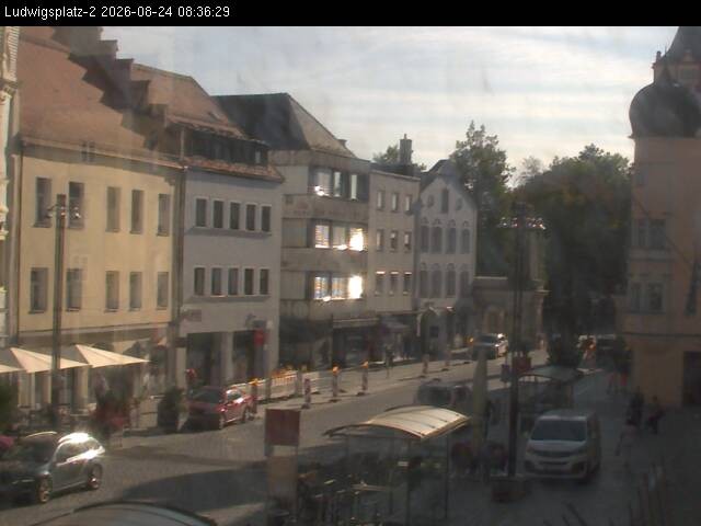 Archiv Foto Webcam Straubing Ludwigsplatz - Blick nach Osten