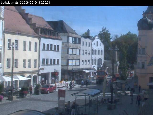 Archiv Foto Webcam Straubing Ludwigsplatz - Blick nach Osten