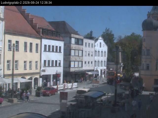Archiv Foto Webcam Straubing Ludwigsplatz - Blick nach Osten