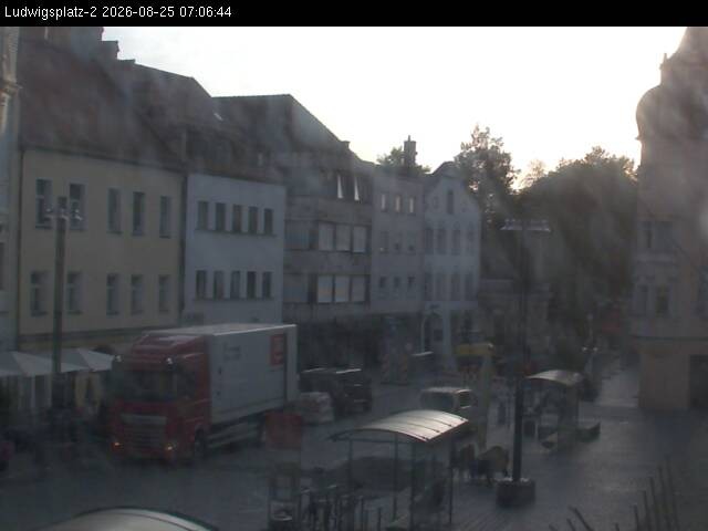 Archiv Foto Webcam Straubing Ludwigsplatz - Blick nach Osten