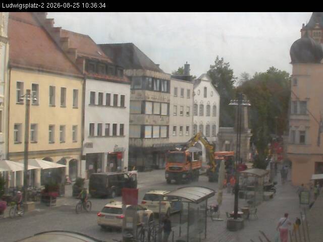 Archiv Foto Webcam Straubing Ludwigsplatz - Blick nach Osten