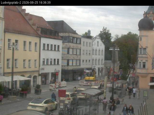 Archiv Foto Webcam Straubing Ludwigsplatz - Blick nach Osten