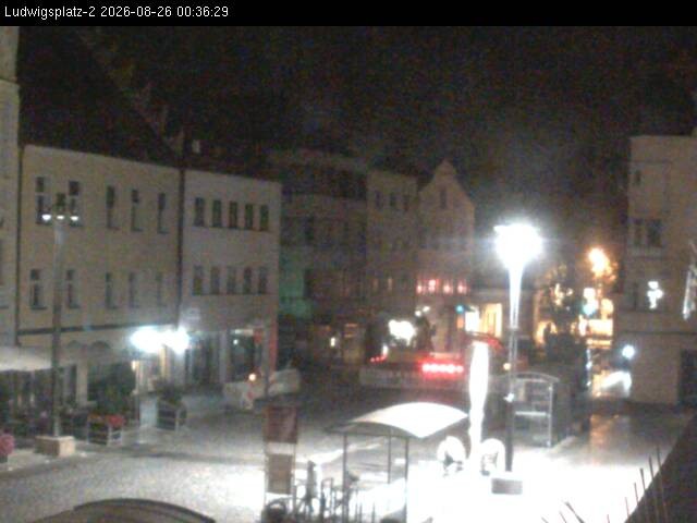 Archiv Foto Webcam Straubing Ludwigsplatz - Blick nach Osten