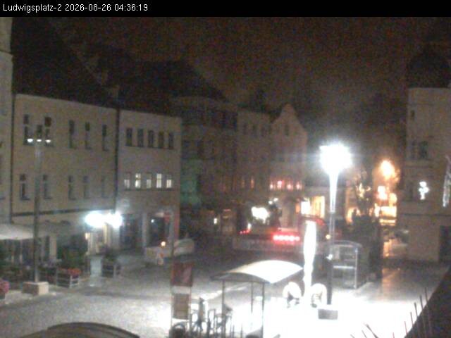 Archiv Foto Webcam Straubing Ludwigsplatz - Blick nach Osten