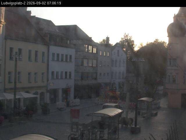 Archived image Webcam Ludwigsplatz Straubing - Eastern View