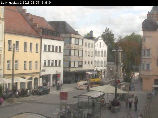 Archived image Webcam Ludwigsplatz Straubing - Eastern View