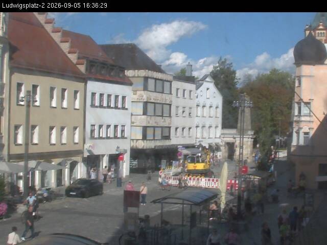 Archived image Webcam Ludwigsplatz Straubing - Eastern View
