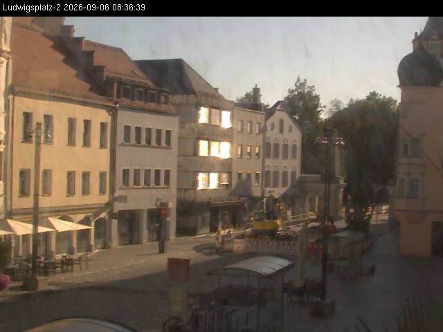 Archiv Foto Webcam Straubing Ludwigsplatz - Blick nach Osten