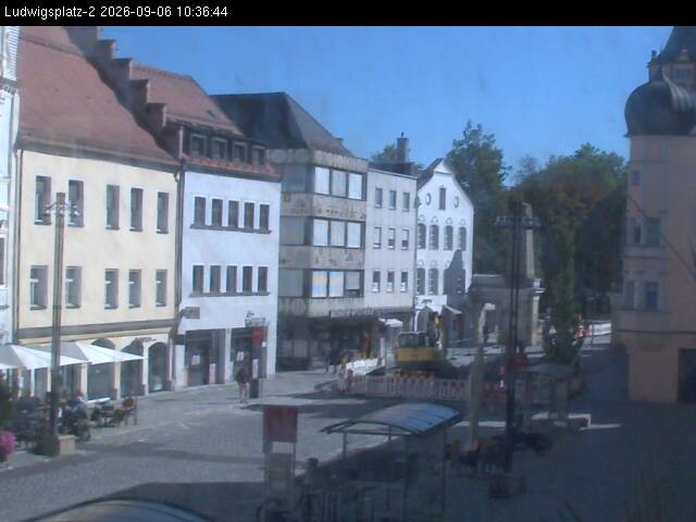 Archiv Foto Webcam Straubing Ludwigsplatz - Blick nach Osten