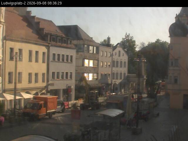 Archiv Foto Webcam Straubing Ludwigsplatz - Blick nach Osten