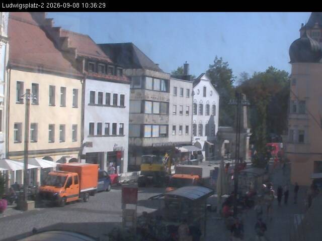 Archiv Foto Webcam Straubing Ludwigsplatz - Blick nach Osten