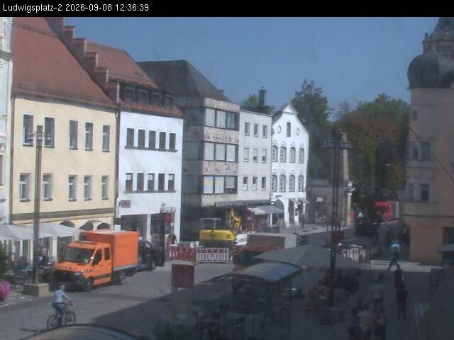 Archiv Foto Webcam Straubing Ludwigsplatz - Blick nach Osten