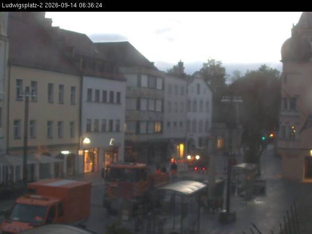 Archiv Foto Webcam Straubing Ludwigsplatz - Blick nach Osten