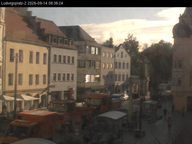 Archiv Foto Webcam Straubing Ludwigsplatz - Blick nach Osten