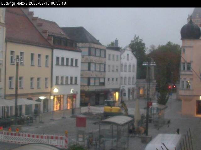 Archiv Foto Webcam Straubing Ludwigsplatz - Blick nach Osten