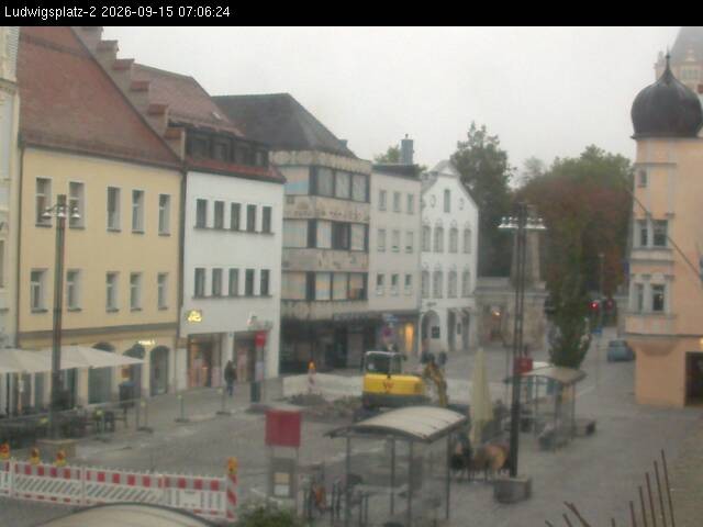 Archiv Foto Webcam Straubing Ludwigsplatz - Blick nach Osten