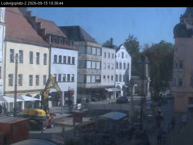 Archiv Foto Webcam Straubing Ludwigsplatz - Blick nach Osten