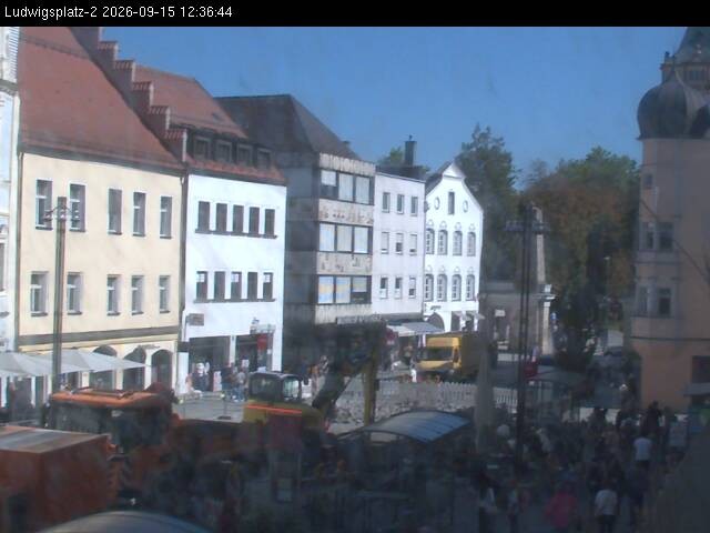 Archiv Foto Webcam Straubing Ludwigsplatz - Blick nach Osten
