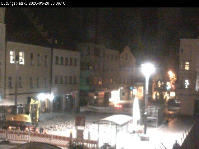 Archiv Foto Webcam Straubing Ludwigsplatz - Blick nach Osten