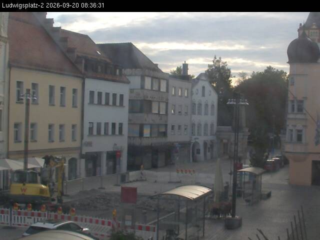 Archiv Foto Webcam Straubing Ludwigsplatz - Blick nach Osten