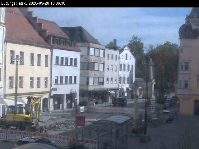 Archiv Foto Webcam Straubing Ludwigsplatz - Blick nach Osten