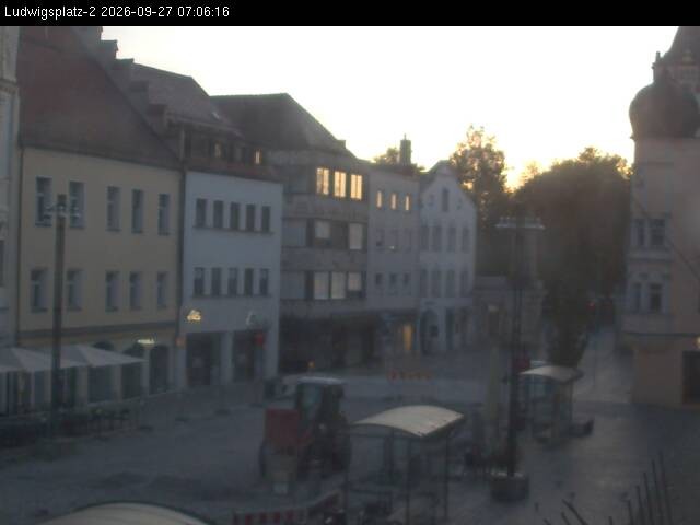 Archiv Foto Webcam Straubing Ludwigsplatz - Blick nach Osten