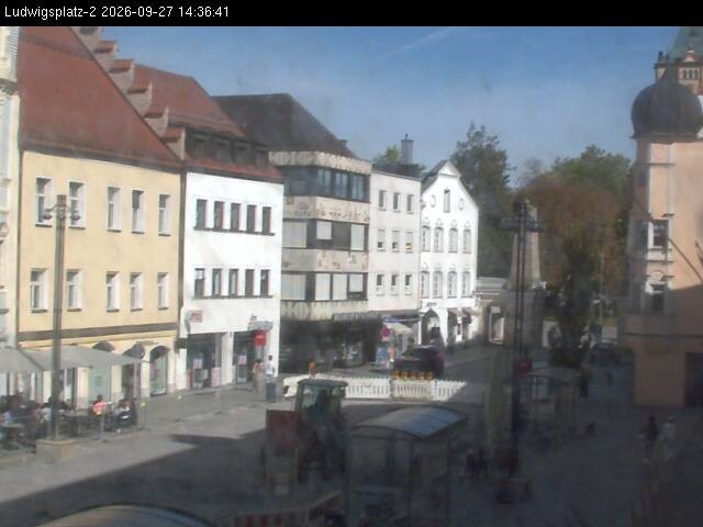 Archiv Foto Webcam Straubing Ludwigsplatz - Blick nach Osten