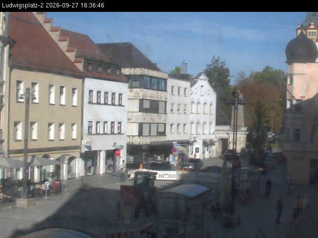Archiv Foto Webcam Straubing Ludwigsplatz - Blick nach Osten