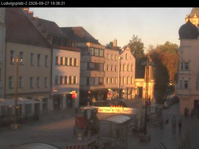 Archiv Foto Webcam Straubing Ludwigsplatz - Blick nach Osten