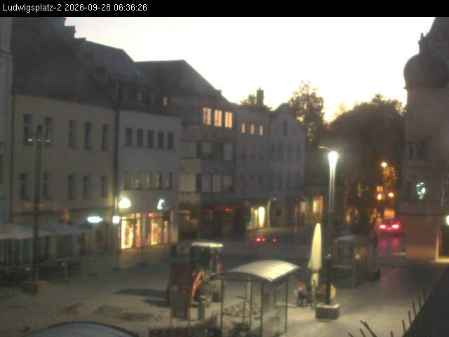 Archiv Foto Webcam Straubing Ludwigsplatz - Blick nach Osten