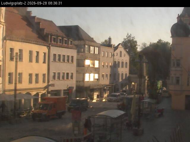 Archiv Foto Webcam Straubing Ludwigsplatz - Blick nach Osten