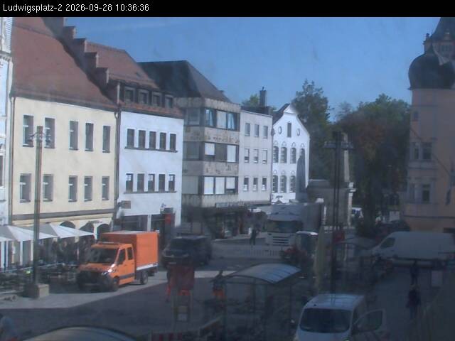 Archiv Foto Webcam Straubing Ludwigsplatz - Blick nach Osten