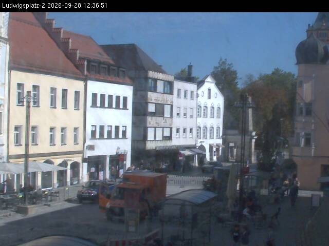 Archiv Foto Webcam Straubing Ludwigsplatz - Blick nach Osten