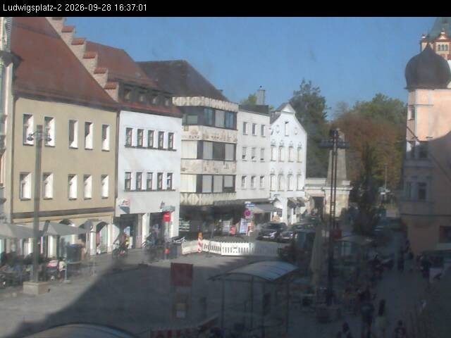 Archiv Foto Webcam Straubing Ludwigsplatz - Blick nach Osten
