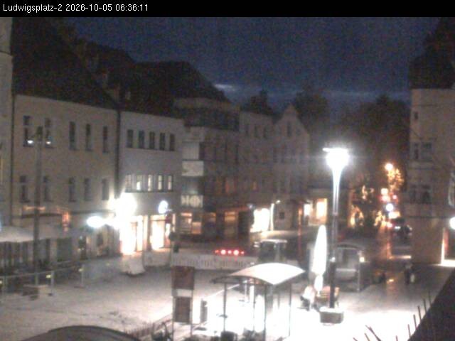 Archiv Foto Webcam Straubing Ludwigsplatz - Blick nach Osten