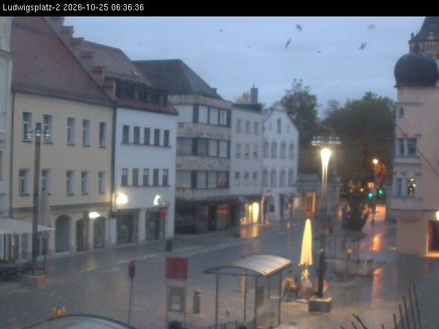 Archiv Foto Webcam Straubing Ludwigsplatz - Blick nach Osten