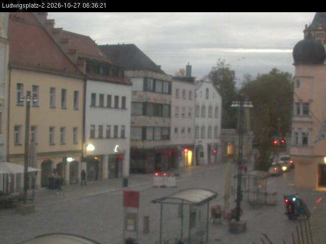 Archiv Foto Webcam Straubing Ludwigsplatz - Blick nach Osten