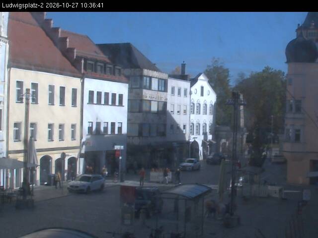 Archiv Foto Webcam Straubing Ludwigsplatz - Blick nach Osten
