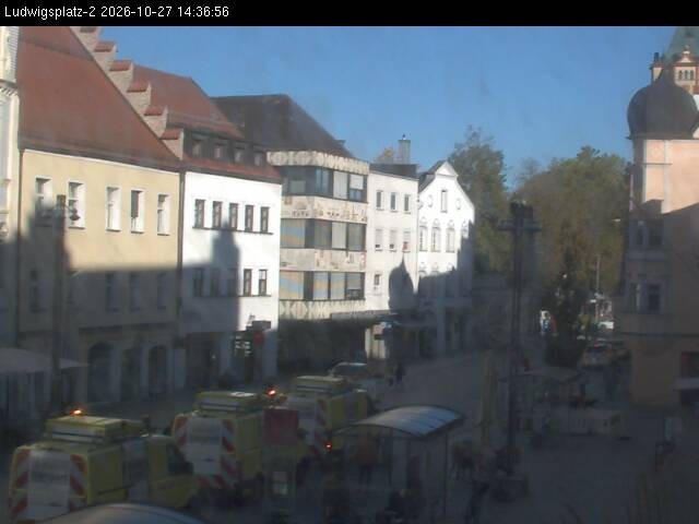 Archiv Foto Webcam Straubing Ludwigsplatz - Blick nach Osten