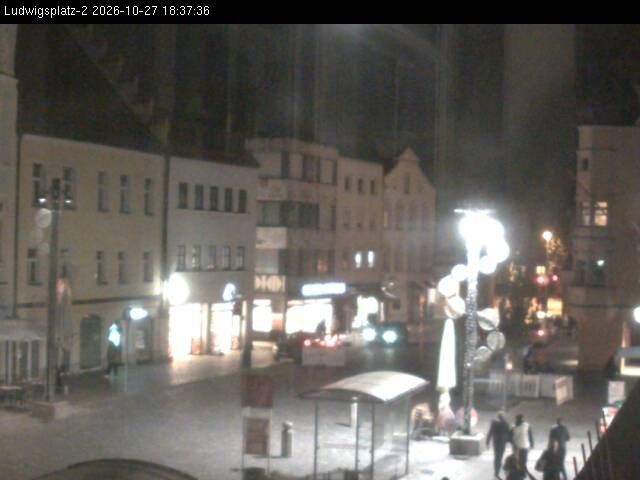 Archiv Foto Webcam Straubing Ludwigsplatz - Blick nach Osten