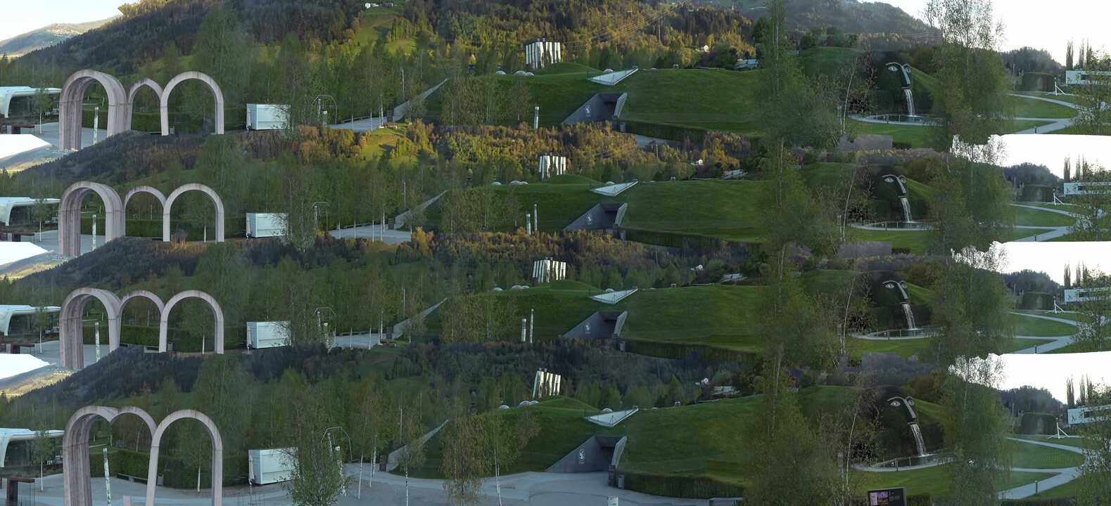 Archiv Foto Webcam Swarovski Kristallwelten: Außengelände