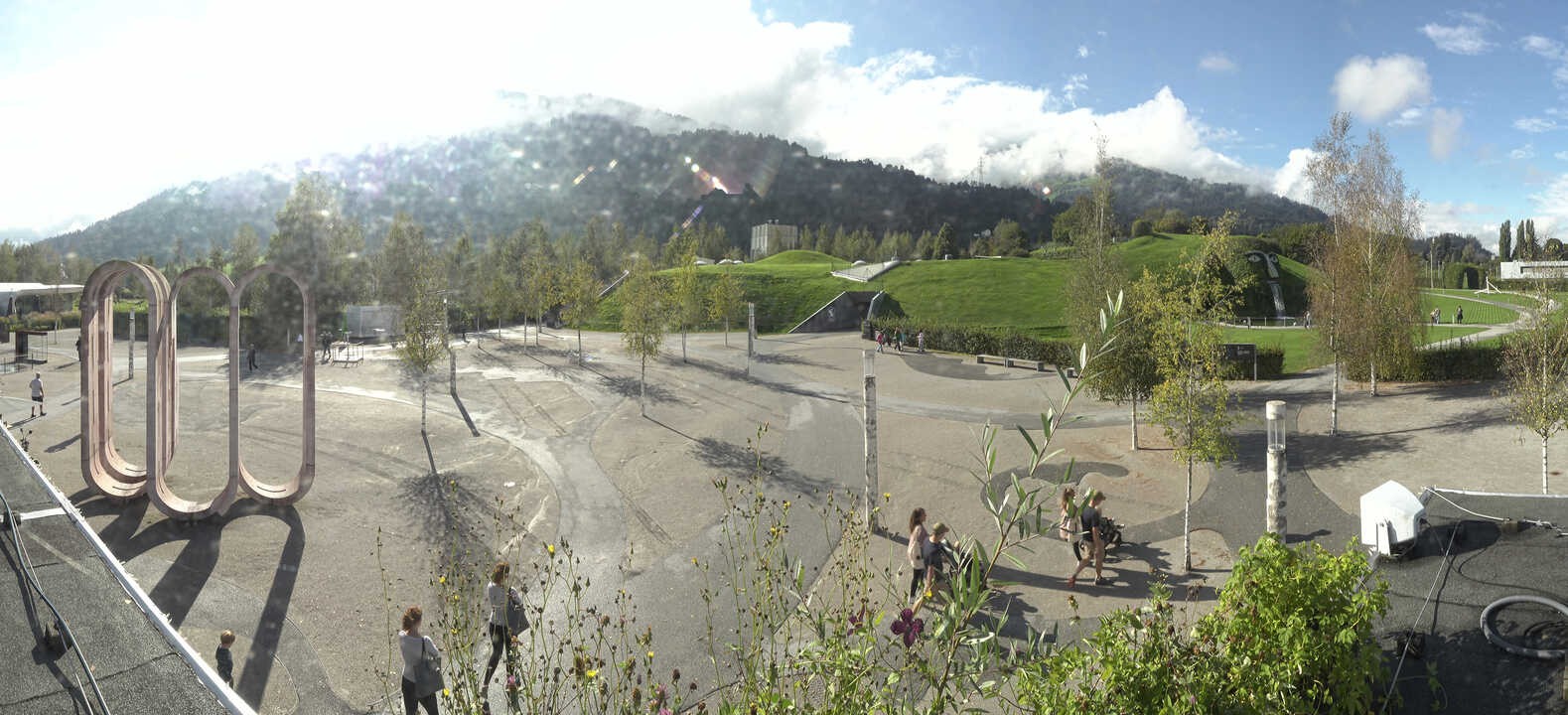 Archiv Foto Webcam Swarovski Kristallwelten: Außengelände
