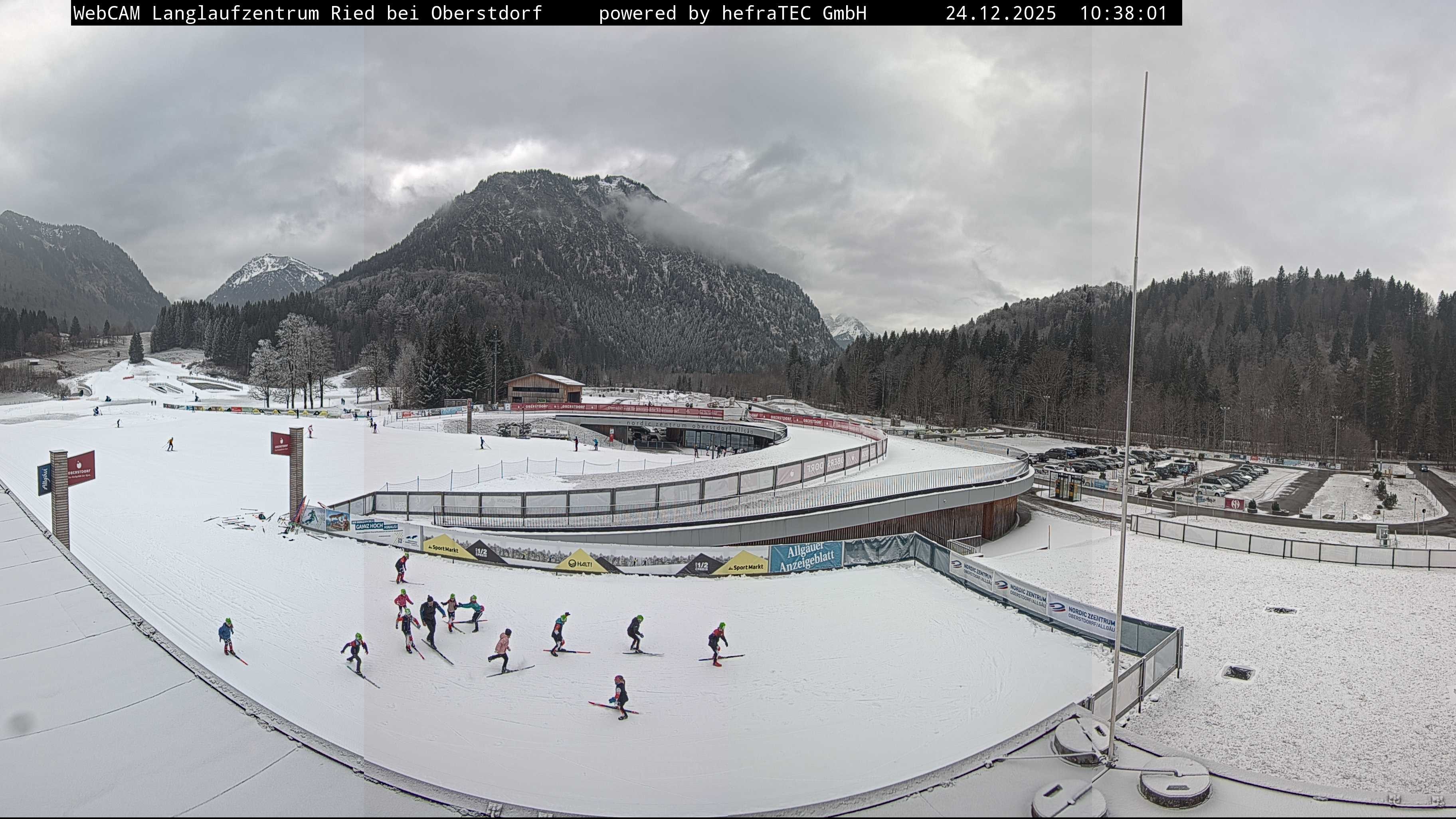 Archiv Foto Webcam Oberstdorf: Blick ins Langlaufstadion