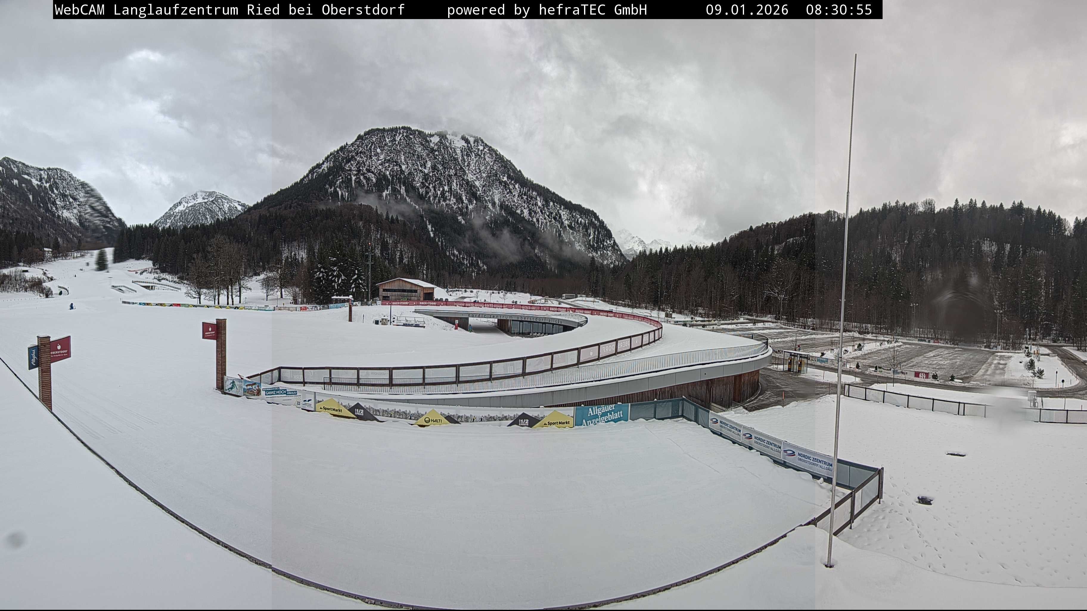 Archiv Foto Webcam Oberstdorf: Blick ins Langlaufstadion