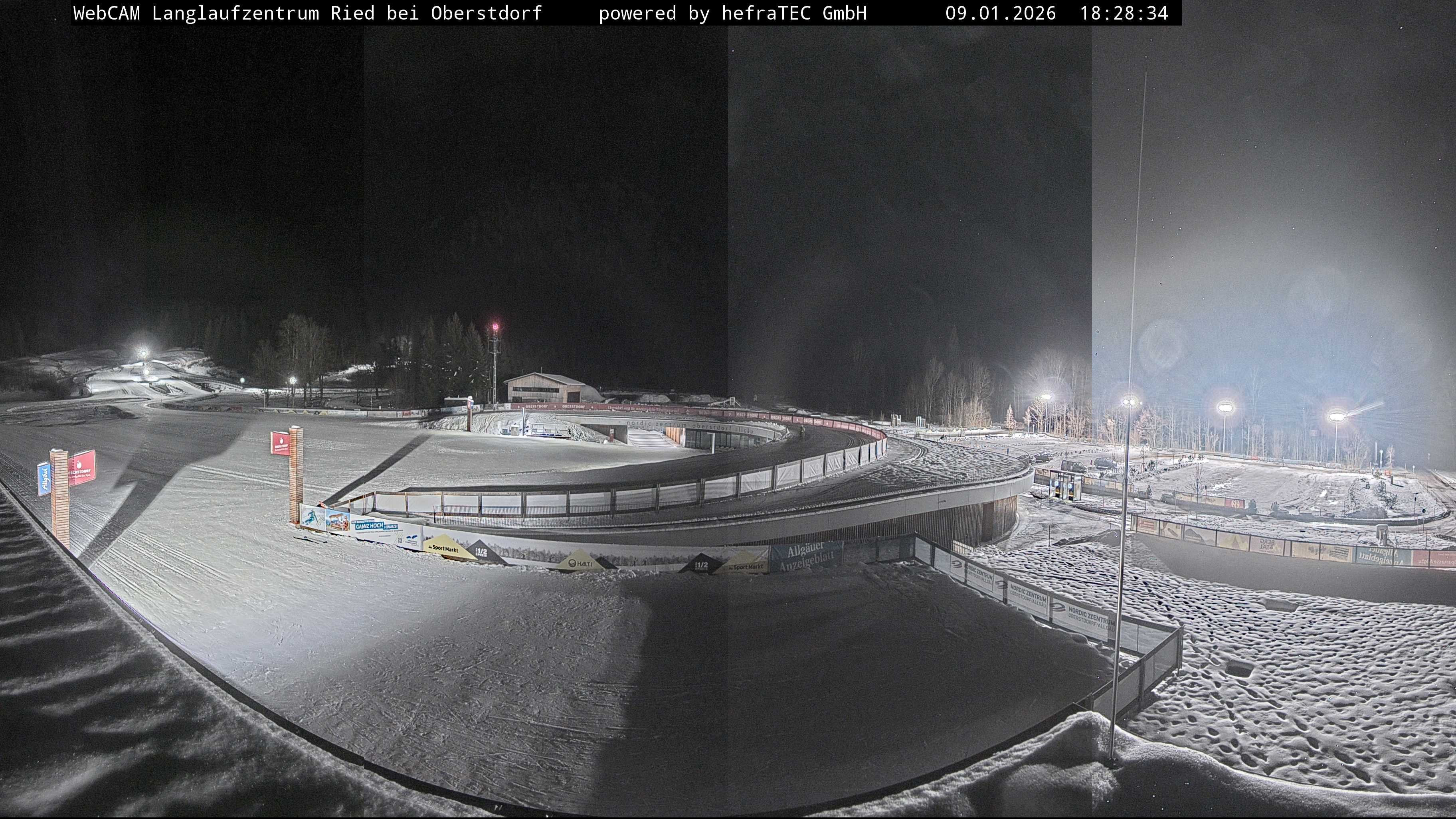 Archiv Foto Webcam Oberstdorf: Blick ins Langlaufstadion