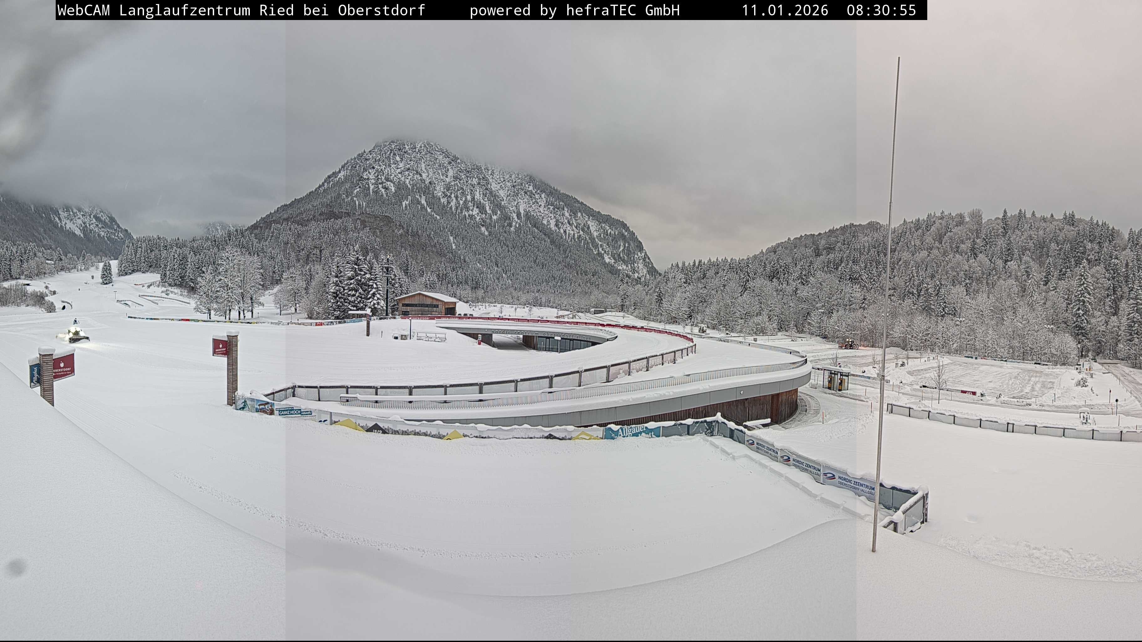 Archiv Foto Webcam Oberstdorf: Blick ins Langlaufstadion