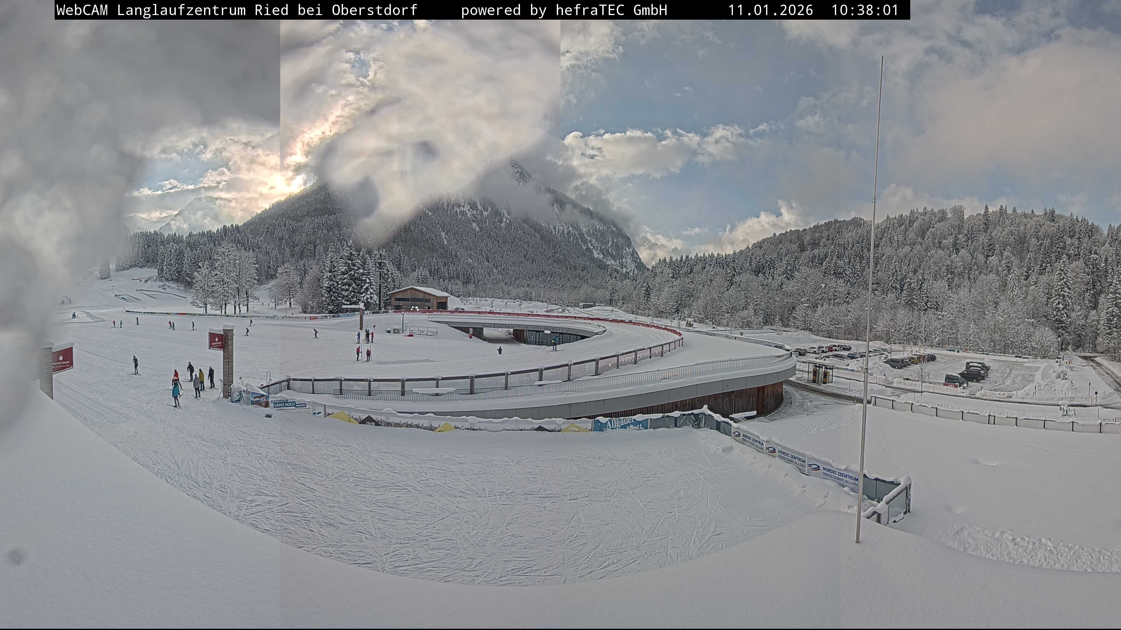 Archiv Foto Webcam Oberstdorf: Blick ins Langlaufstadion