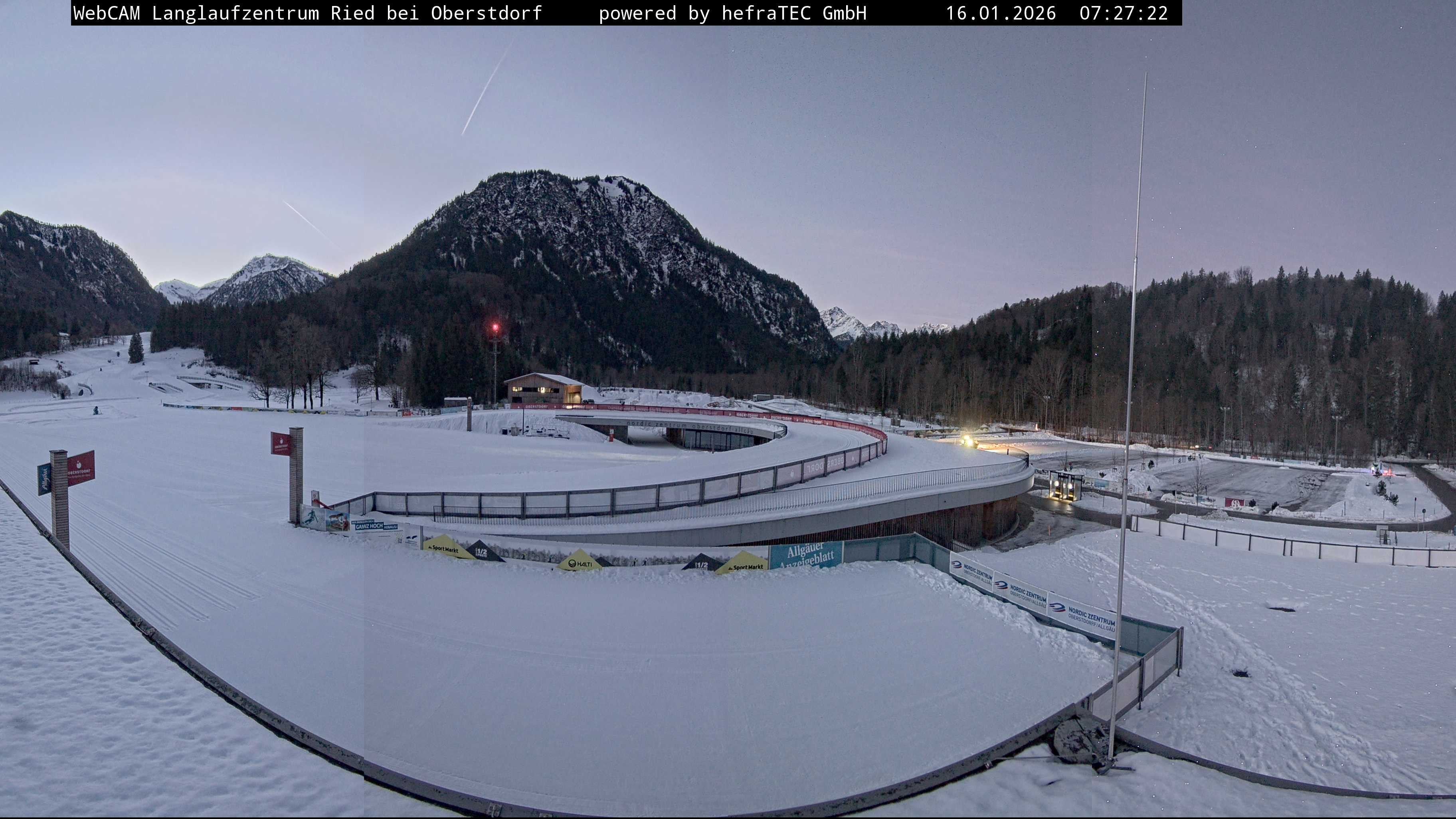 Archiv Foto Webcam Oberstdorf: Blick ins Langlaufstadion